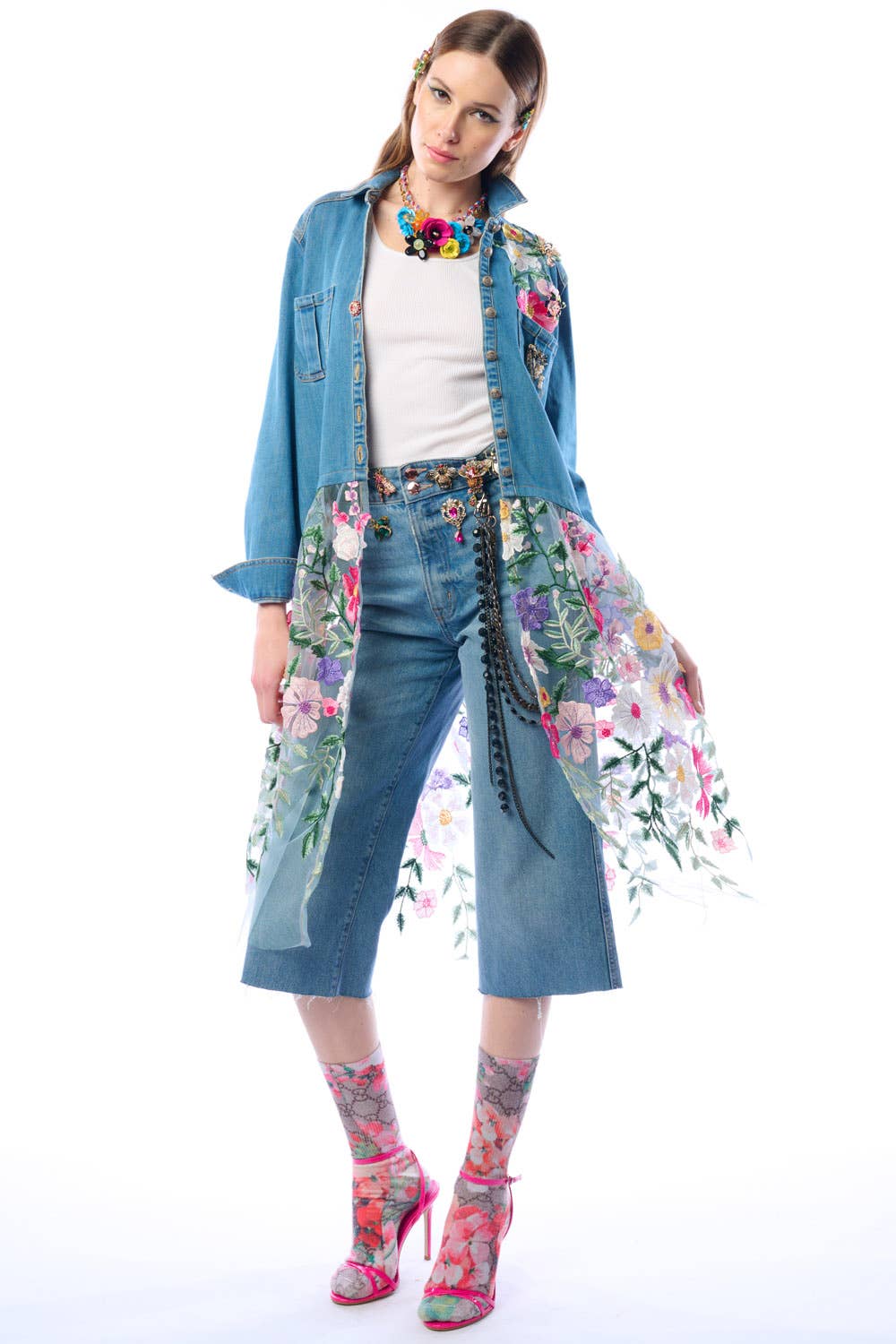 Aratta Celine Maxi Shirt | Floral Button Down | Floral Shirt Dress