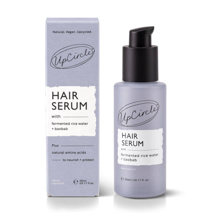 UpCircle Vegan Hair Serum Upcycled Fermented Rice Water Heat Protect