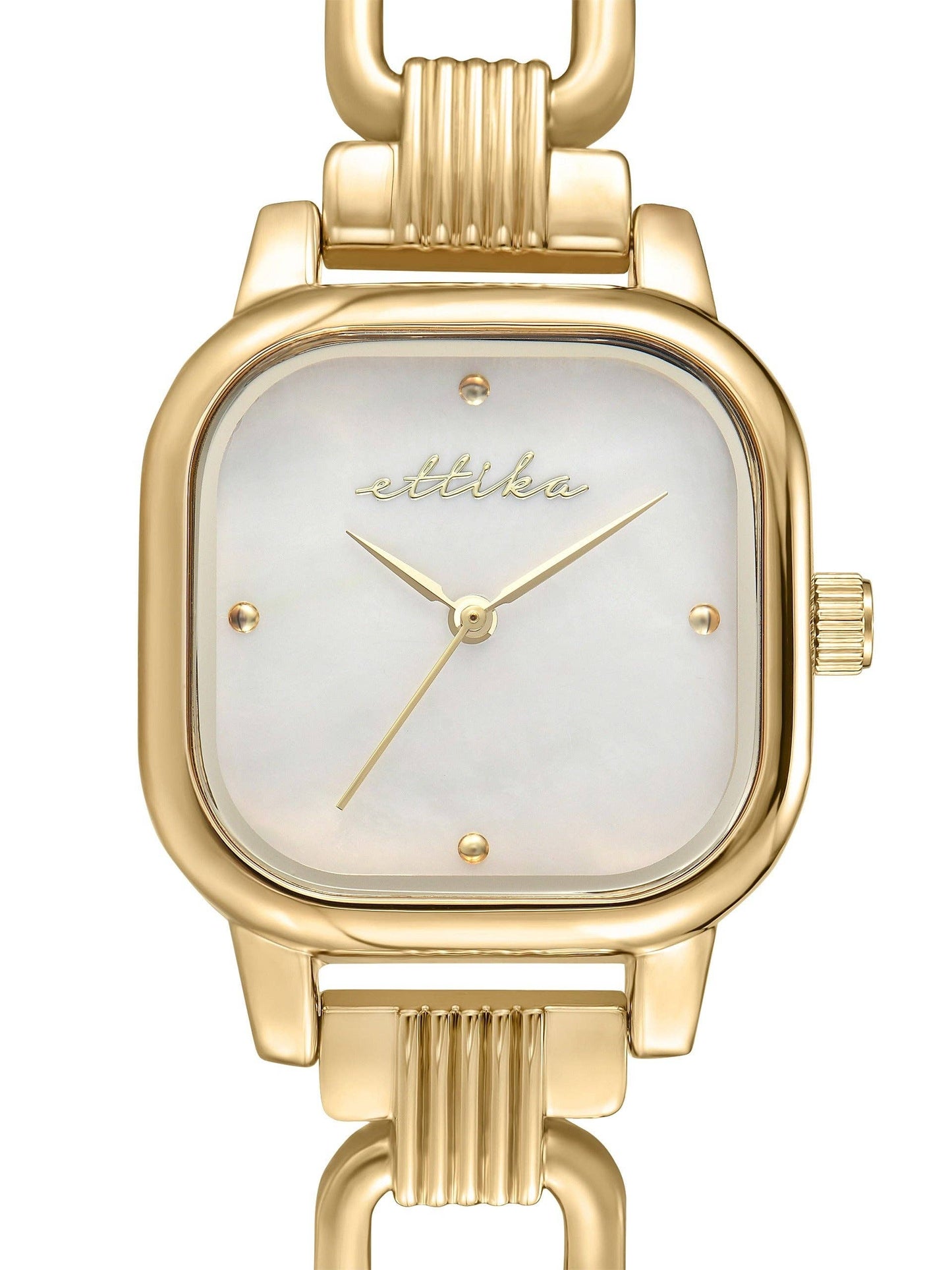 Ettika Classic Square Gold Bracelet Watch
