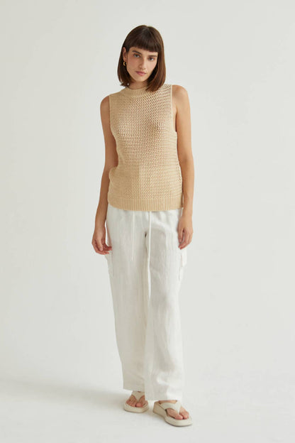 Crescent Julez Linen Cargo Trousers