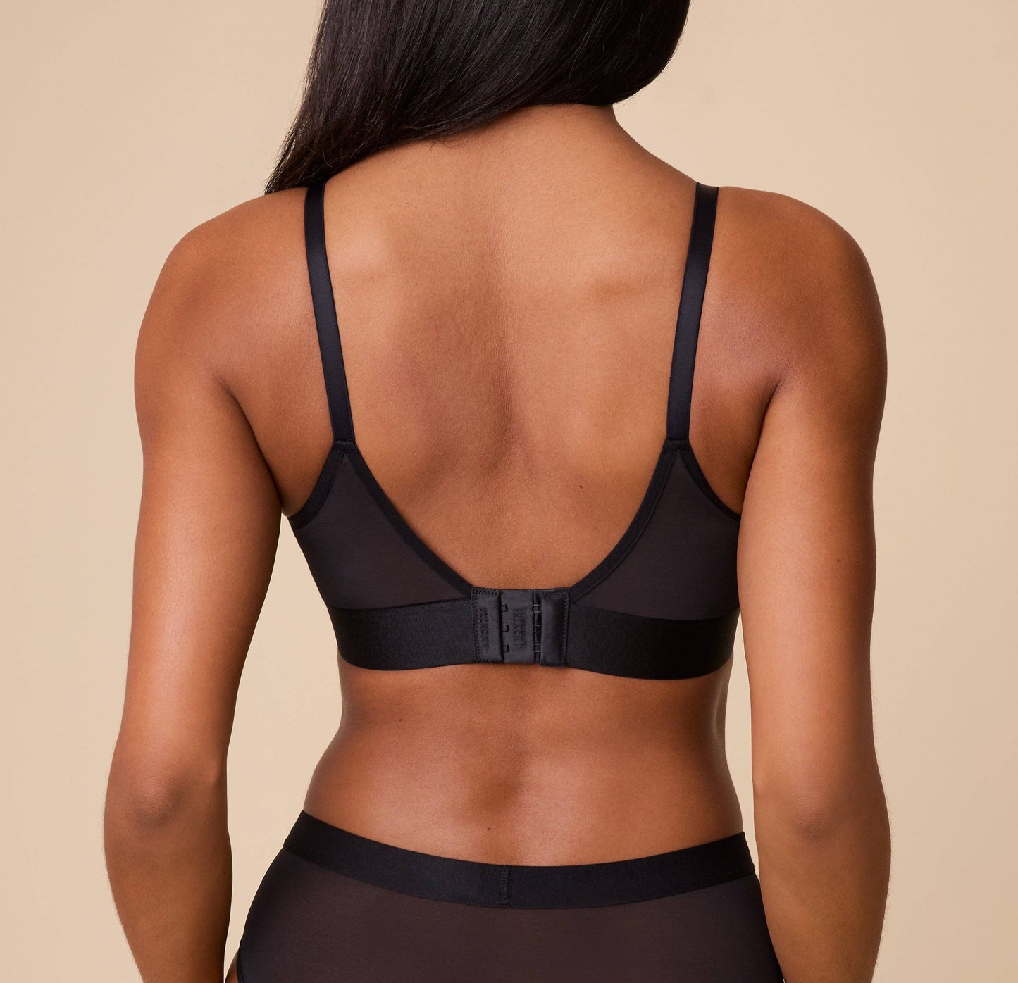 ComfortMesh™ Triangle Bralette - Black