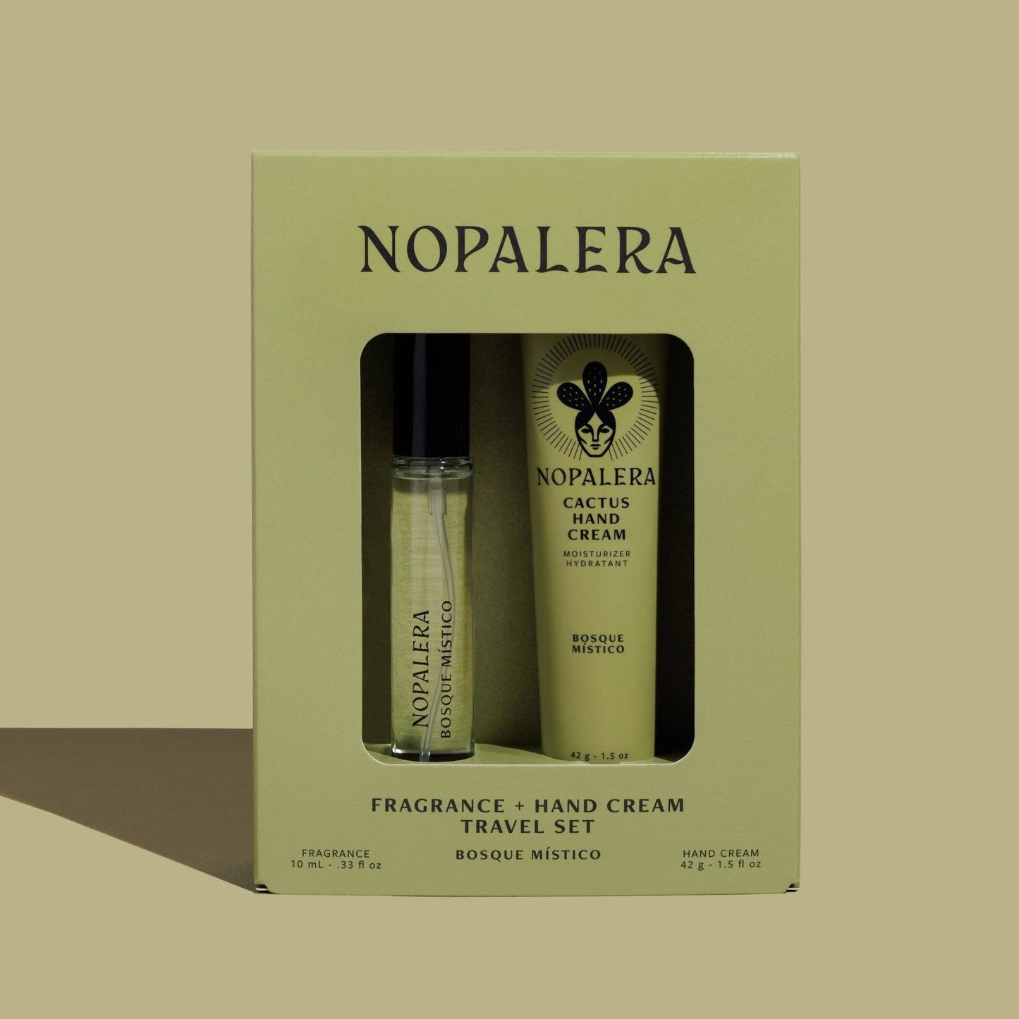 Nopalera Hand Cream + Travel Fragrance Gift Set - Bosque Místico
