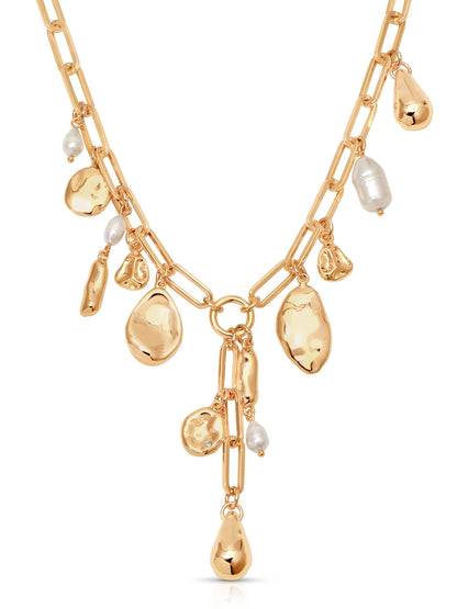 Ettika Melting Metal Charm Lariat