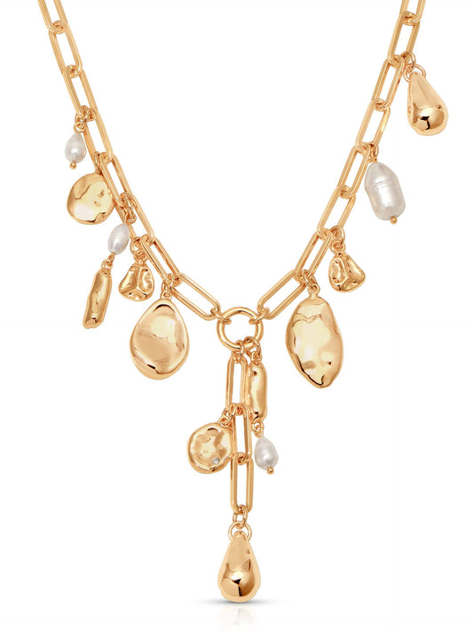 Ettika Melting Metal Charm Lariat