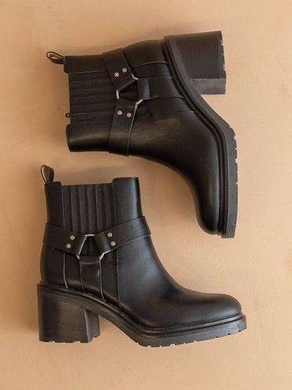 Oasis Society The Jayden | Black Motorcycle Fall Bootie