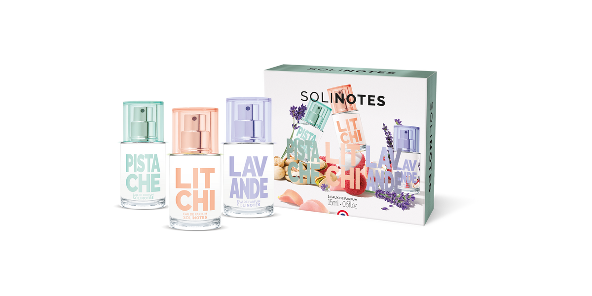 Solinotes Minis Feel Good Discovery Set - Pistachio, Lychee, Lavender