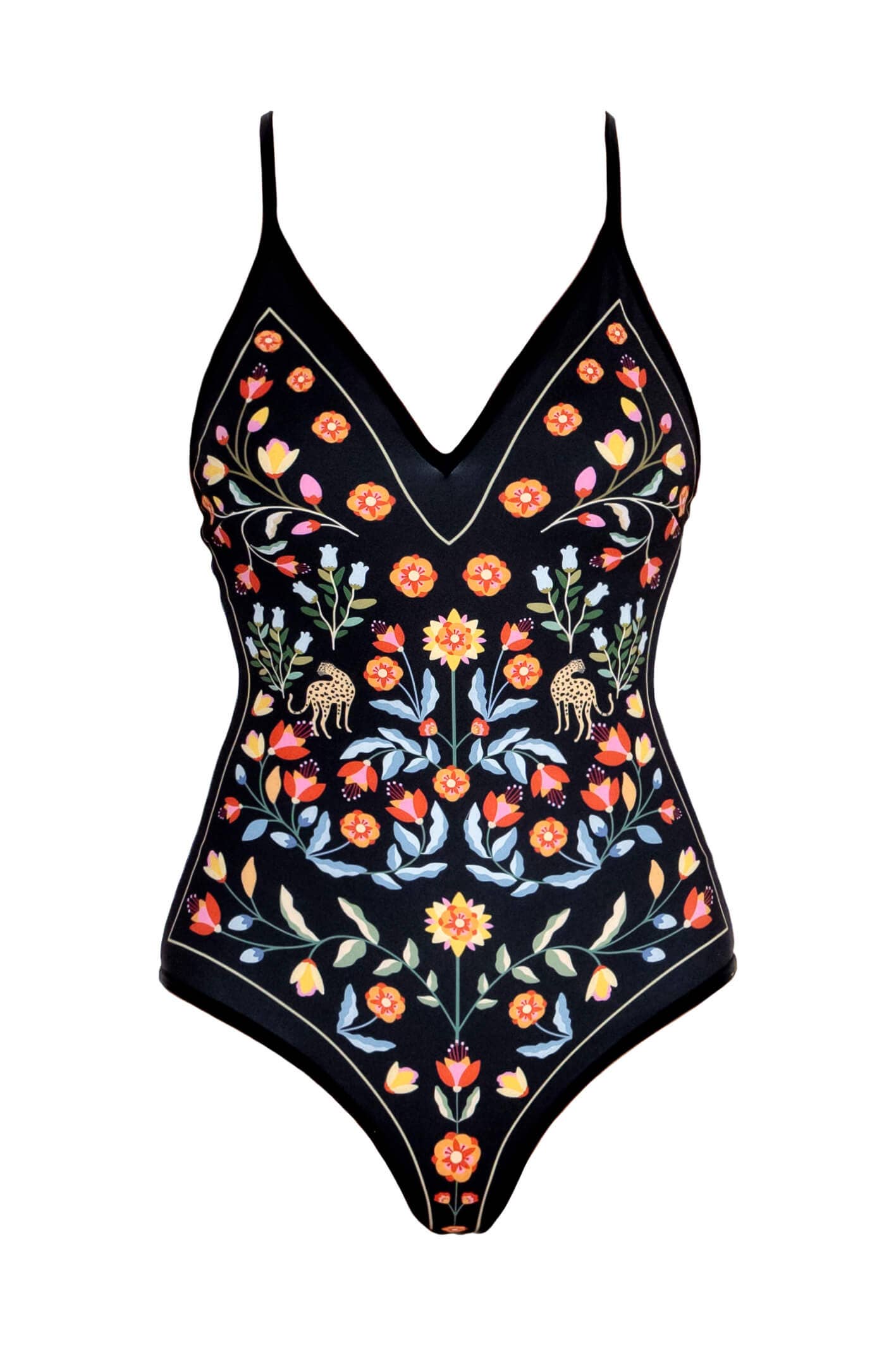 Jessie Zhao Night Imagination Reversible V-Neck One-Piece Swimsuit