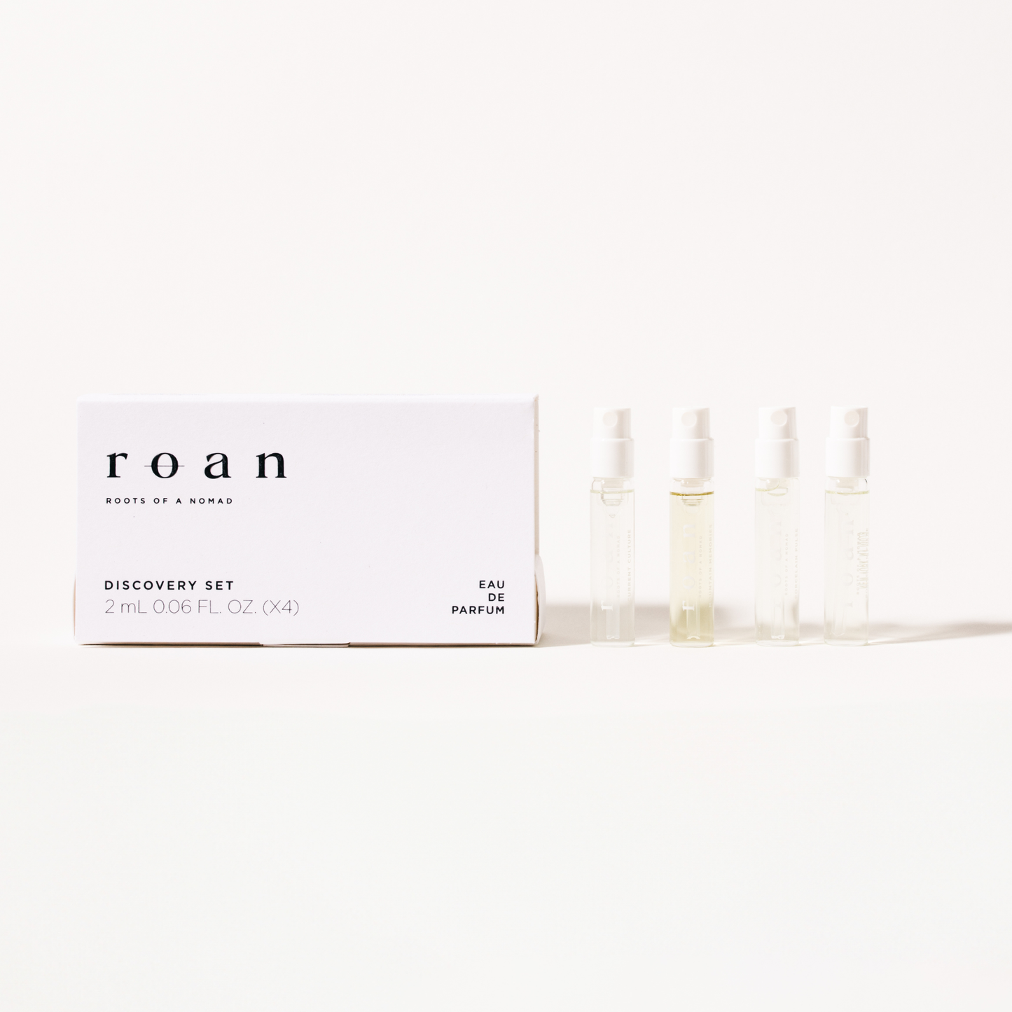 Roan Discovery Set: Clean Tea-Based Fragrance (4x2ml Vials)