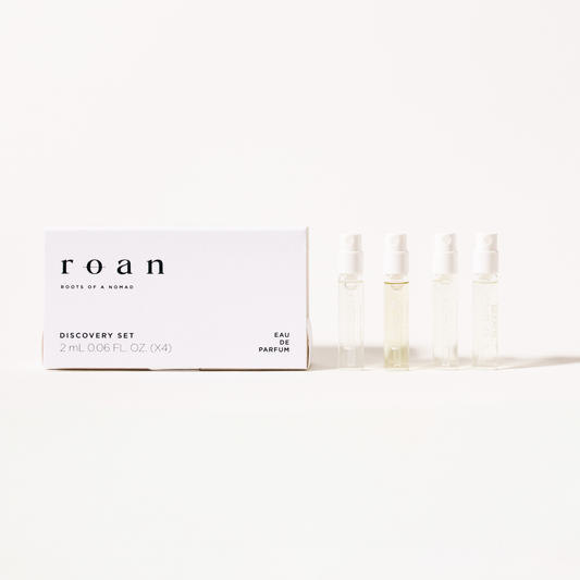 Roan Discovery Set: Clean Tea-Based Fragrance (4x2ml Vials)
