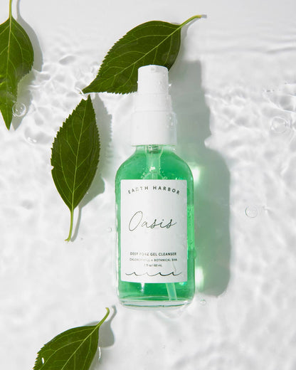 Earth Harbor Naturals OASIS Deep Pore Gel Cleanser: Chlorophyll + Botanical BHA