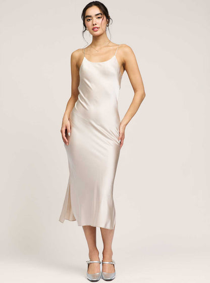 Current Air 100% Silk Cami Midi Dress