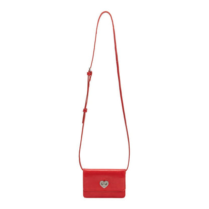 Melie Bianco Hart Red Vegan Leather Card Holder