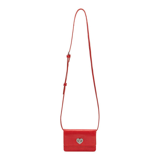 Melie Bianco Hart Red Vegan Leather Card Holder