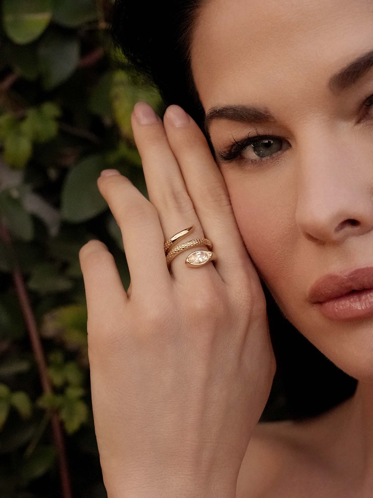 Ettika Marquise Coiled Ring