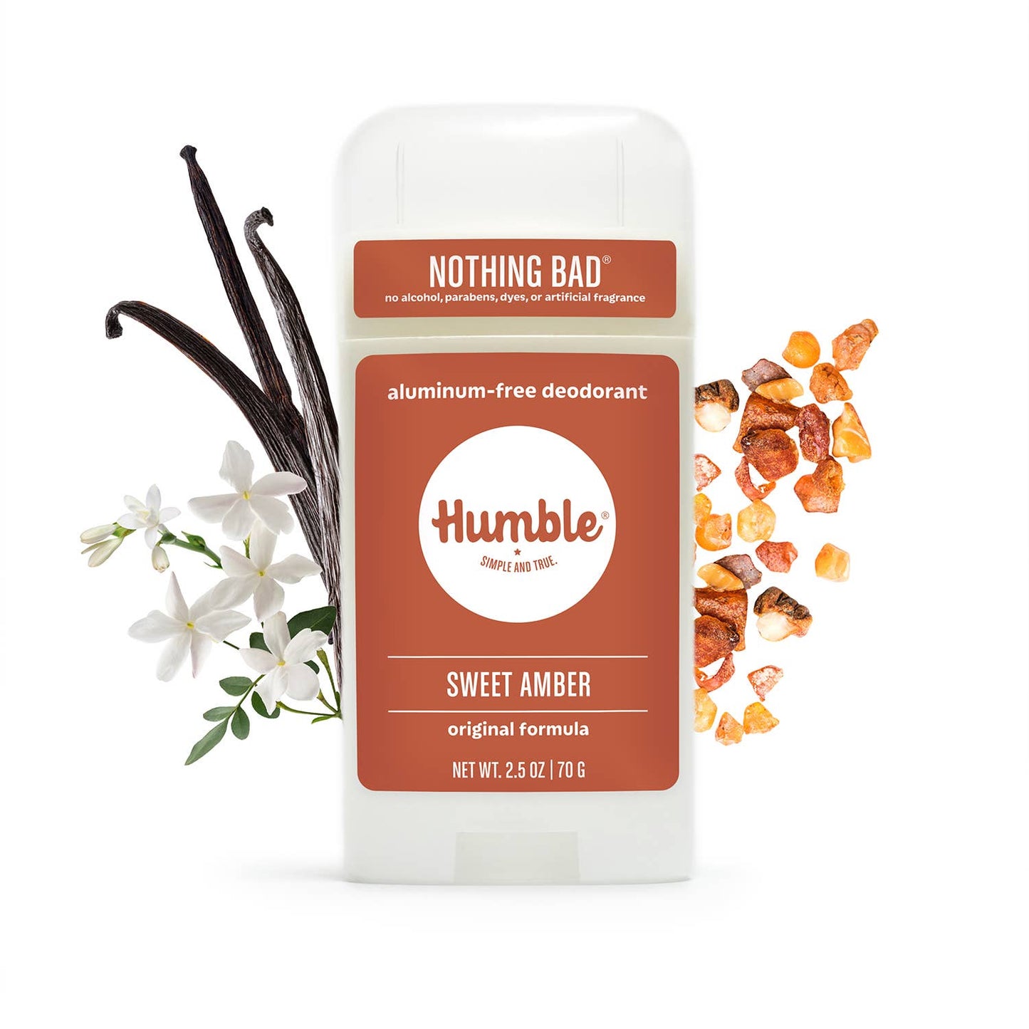Humble Brands Sweet Amber Original Deodorant 2.5 oz