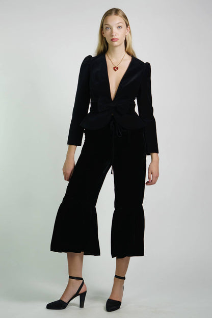 Kristinit Antonina black Velvet Jacket