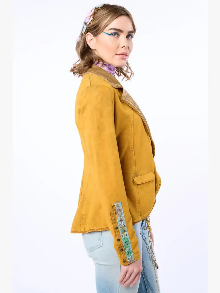 Aratta Colonel French Terry Knitted Blazer Jacket