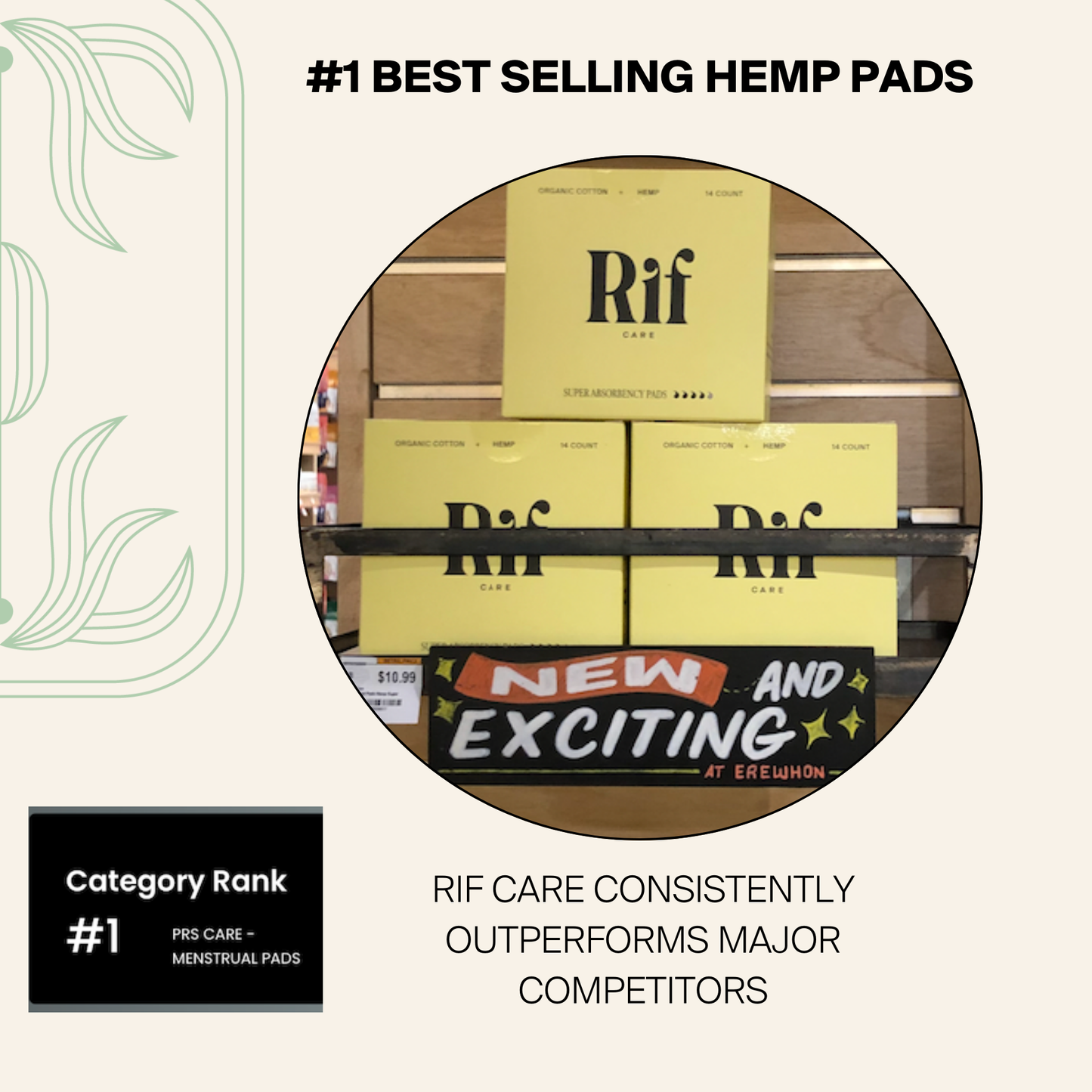 Regular (14 ct) Organic Biodegradable Hemp Fiber Pads