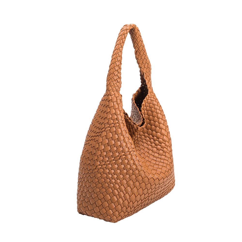 Melie Bianco Johanna Saddle Recycled Vegan Leather Shoulder Bag