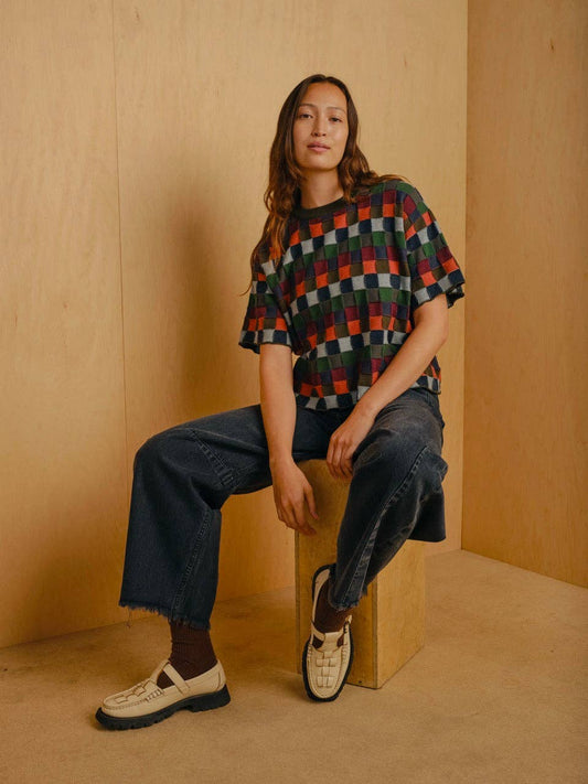 The Endery Sonia Sweater Tee in Stratus Palette
