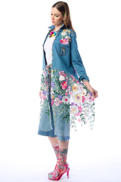 Aratta Celine Maxi Shirt | Floral Button Down | Floral Shirt Dress