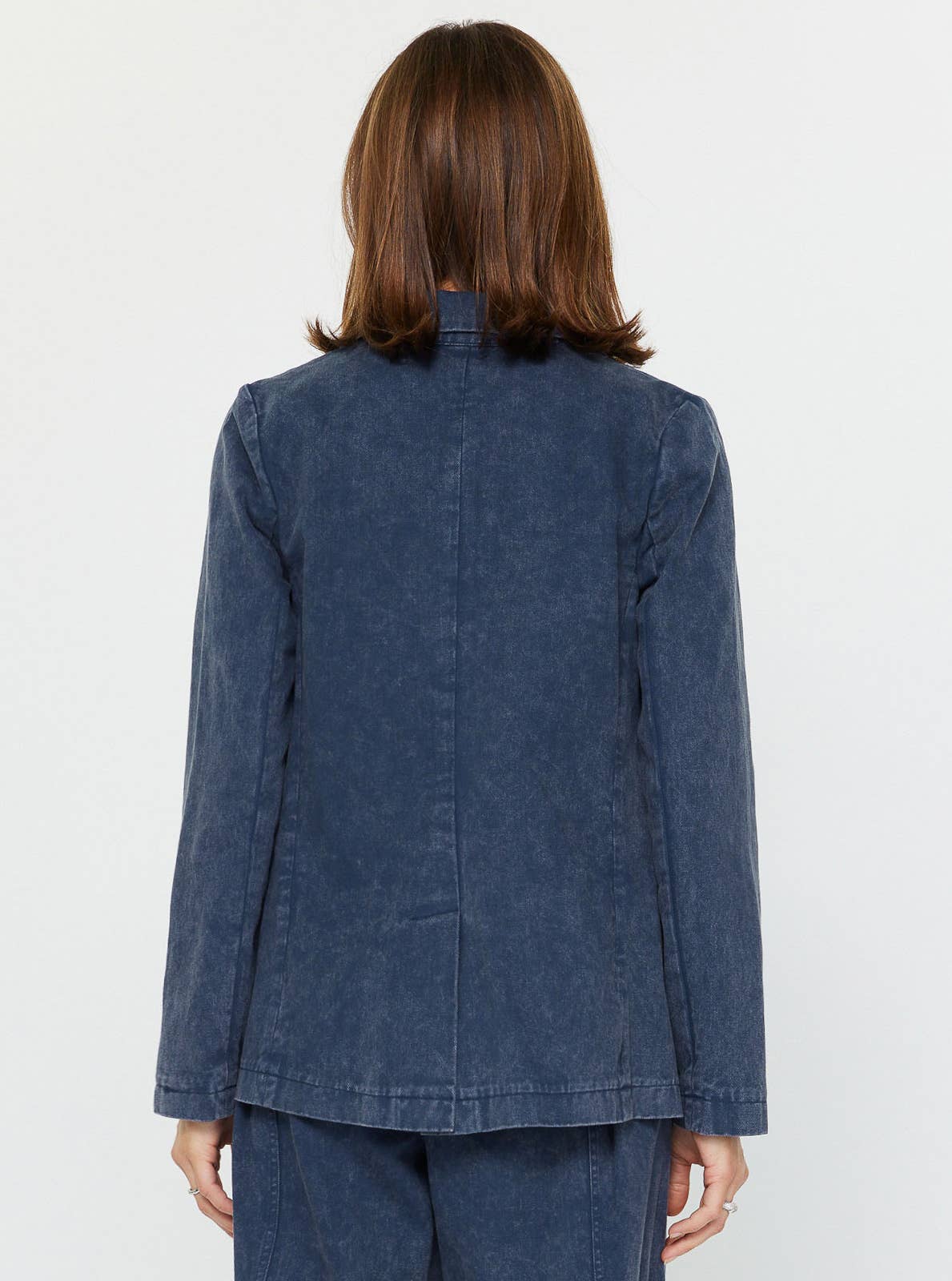 Current Air Vintage Indigo Cotton Blazer Jacket