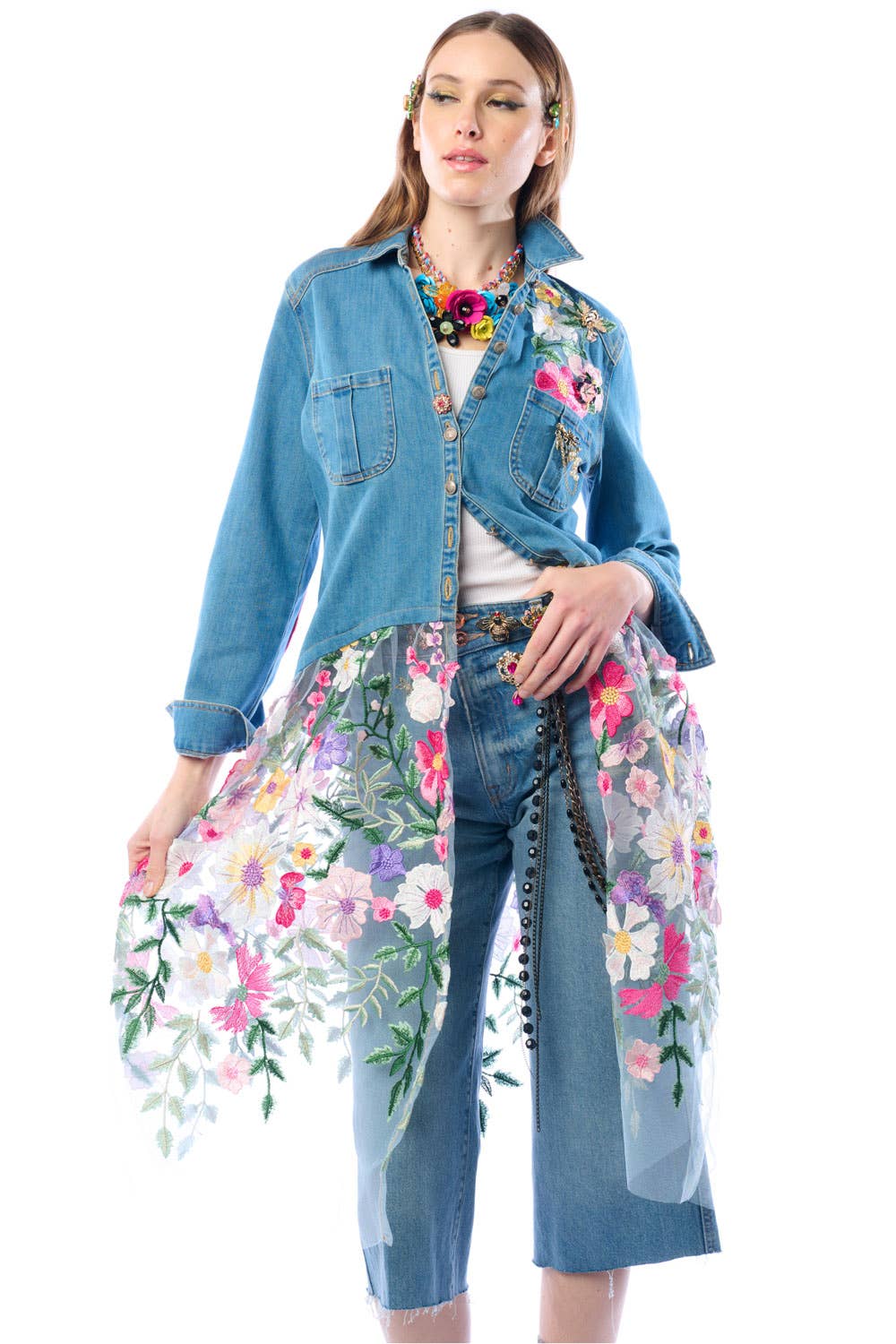 Aratta Celine Maxi Shirt | Floral Button Down | Floral Shirt Dress