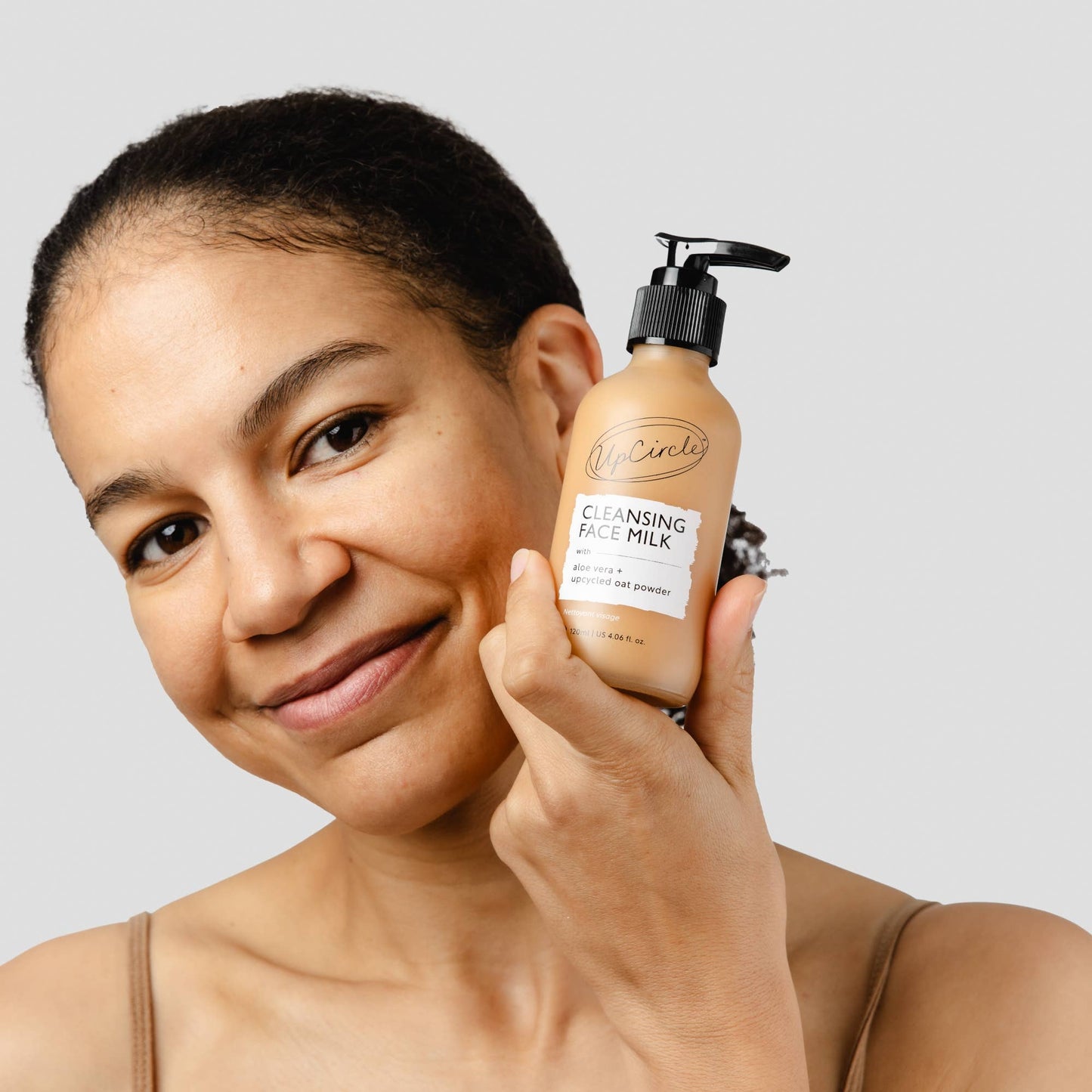 UpCircle Eco Cleansing Face Milk with Aloe Vera + upcycled Oat Powder 4.05 oz