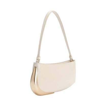 Melie Bianco Sade Ivory Recycled Vegan Leather Shoulder Bag