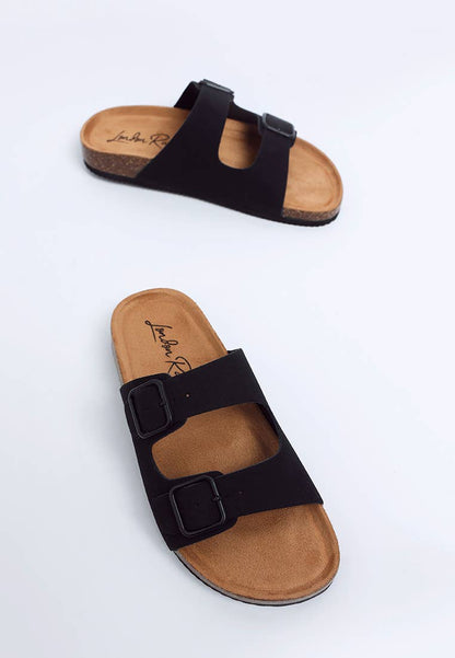 London Rag Gloriosa The Double Strap Slide Sandals