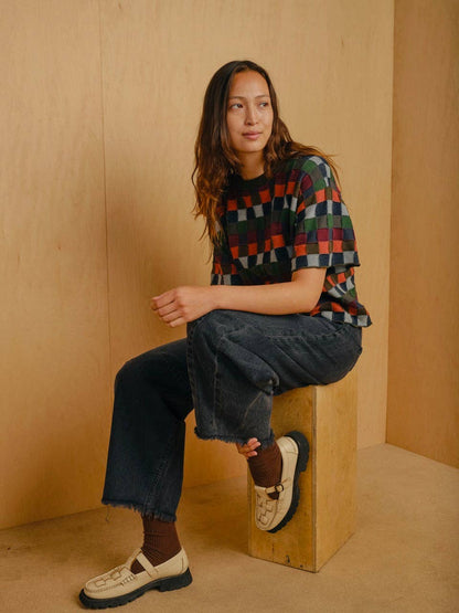 The Endery Sonia Sweater Tee in Stratus Palette