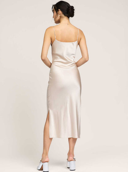 Current Air 100% Silk Cami Midi Dress