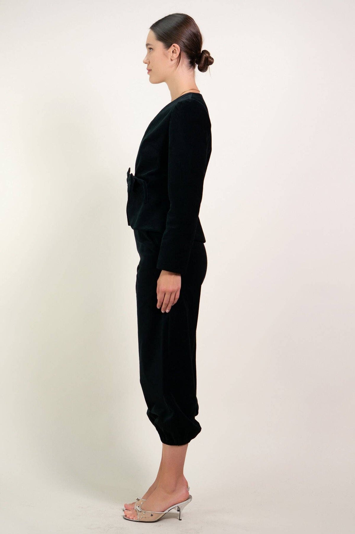 Kristinit Le Bel Age Black Velvet Pants