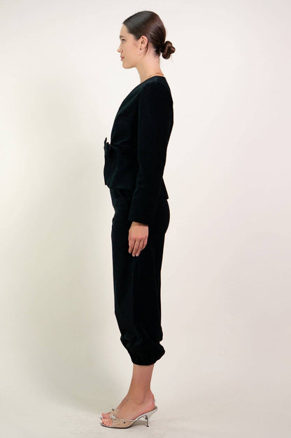 Kristinit Le Bel Age Black Velvet Pants