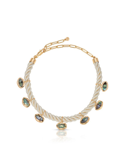 Ettika Midnight Luxe Abalone Choker