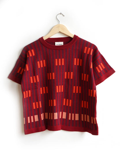 Bauhaus Short Sleeve Sweater Tee - Solstice