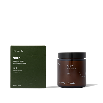 Maude Burn no. 0 - Body Massage jojoba oil candle unscented.