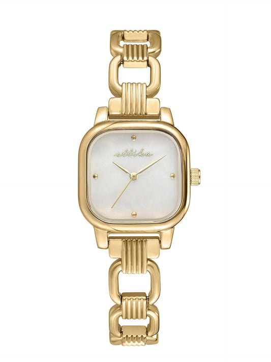 Ettika Classic Square Gold Bracelet Watch