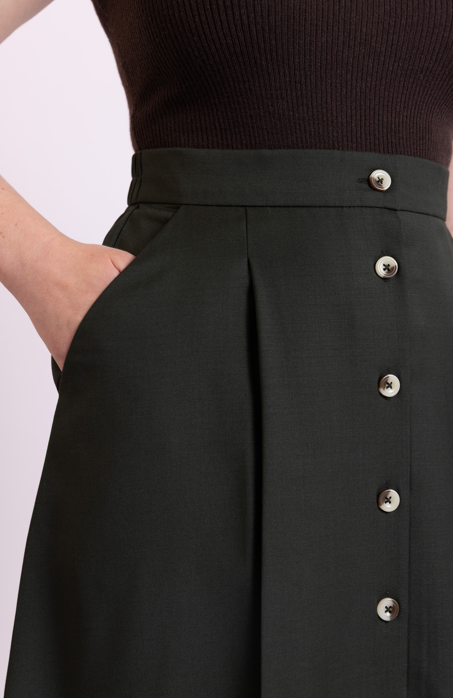 The Wool Midi Skirt