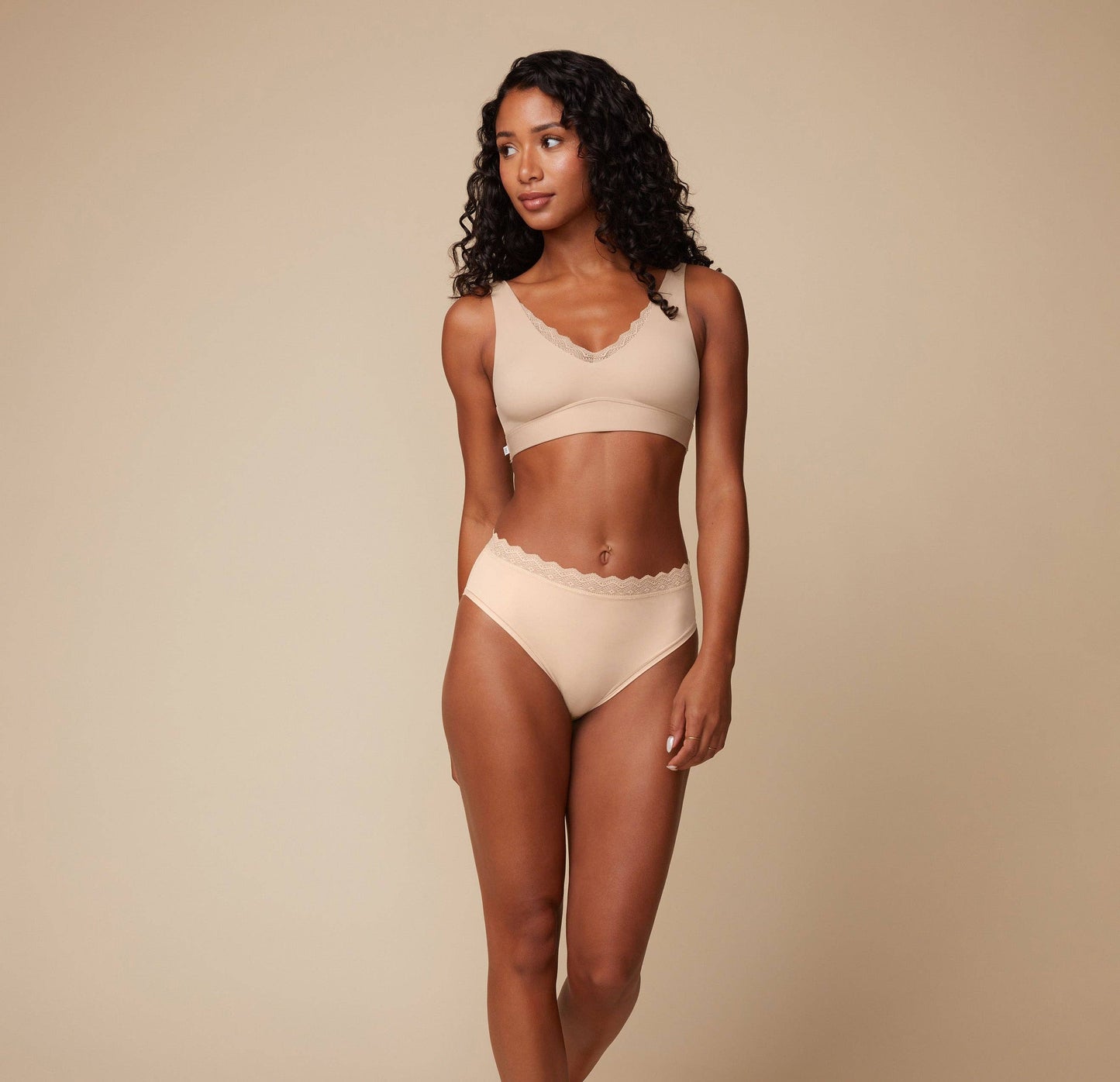 Bliss Lace Bralette - Beige
