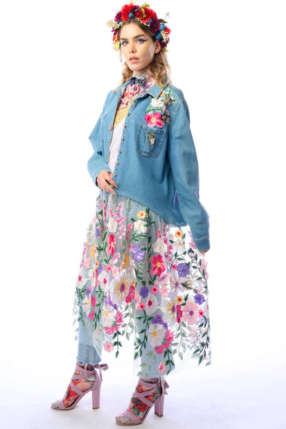 Aratta Celine Maxi Shirt | Floral Button Down | Floral Shirt Dress