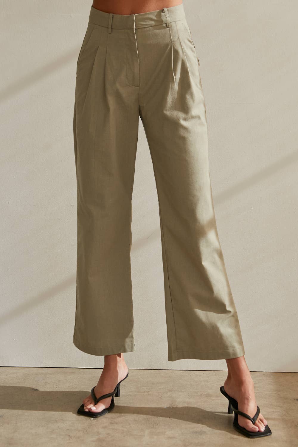 Crescent - Alayah Linen Blend Blazer & Trouser Set