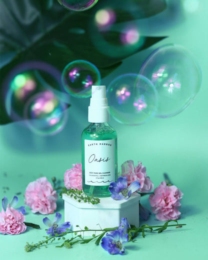 Earth Harbor Naturals OASIS Deep Pore Gel Cleanser: Chlorophyll + Botanical BHA