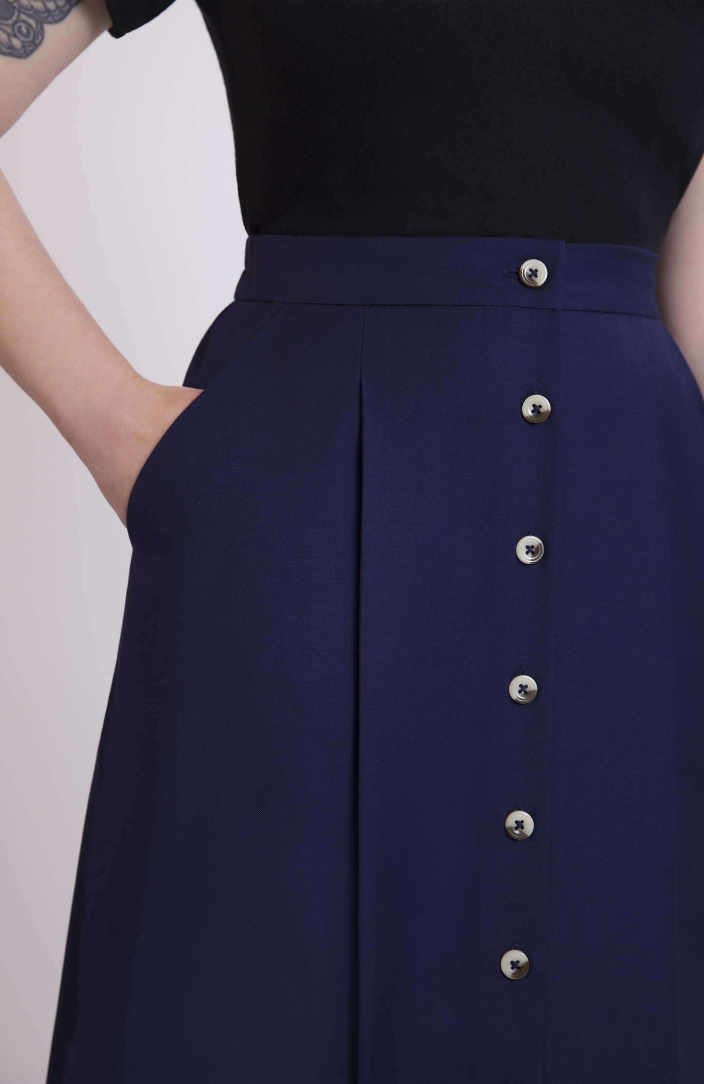 The Wool Midi Skirt