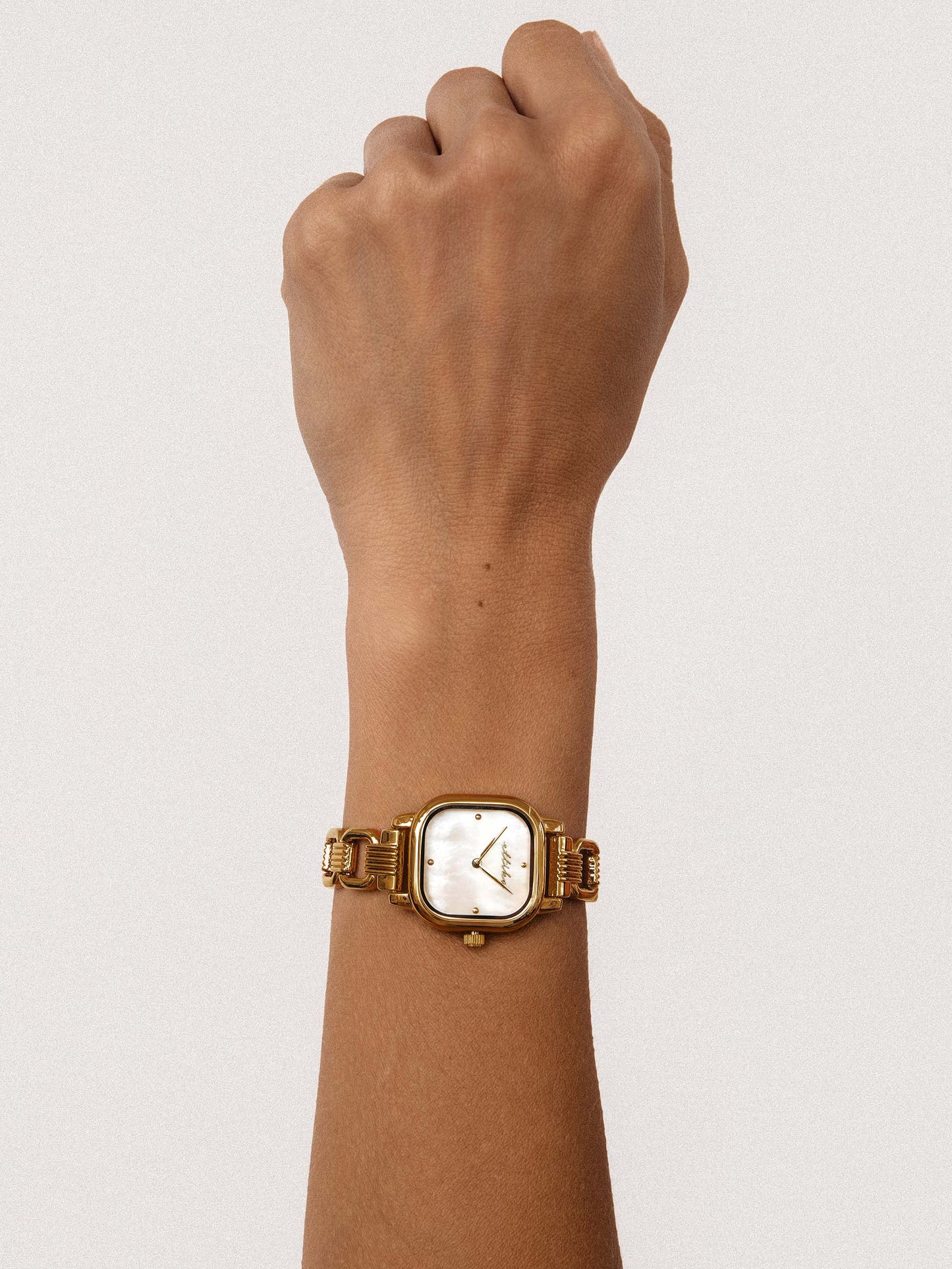 Ettika Classic Square Gold Bracelet Watch