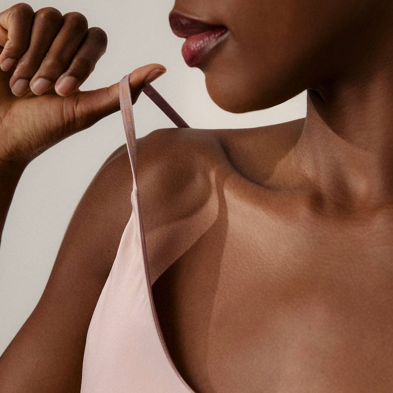 Lunya Delicate Pink Washable Silk Bias Slip Dress