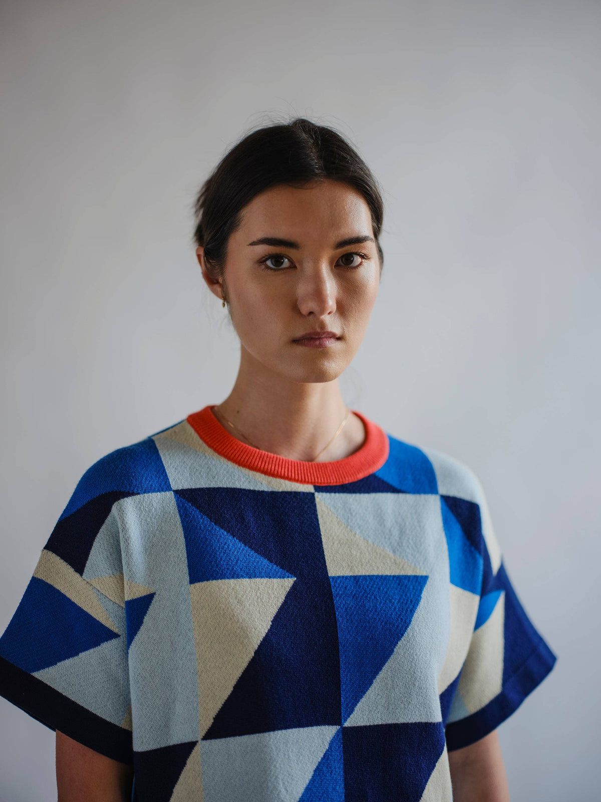 The Endery Calder Sweater Tee in the Jacaranda Palette