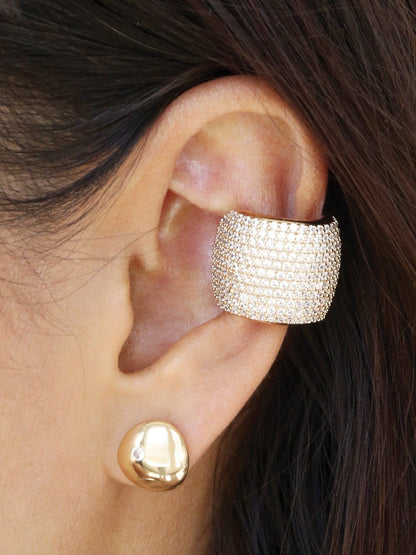 Ettika Crystal Statement Chunky Ear Cuff