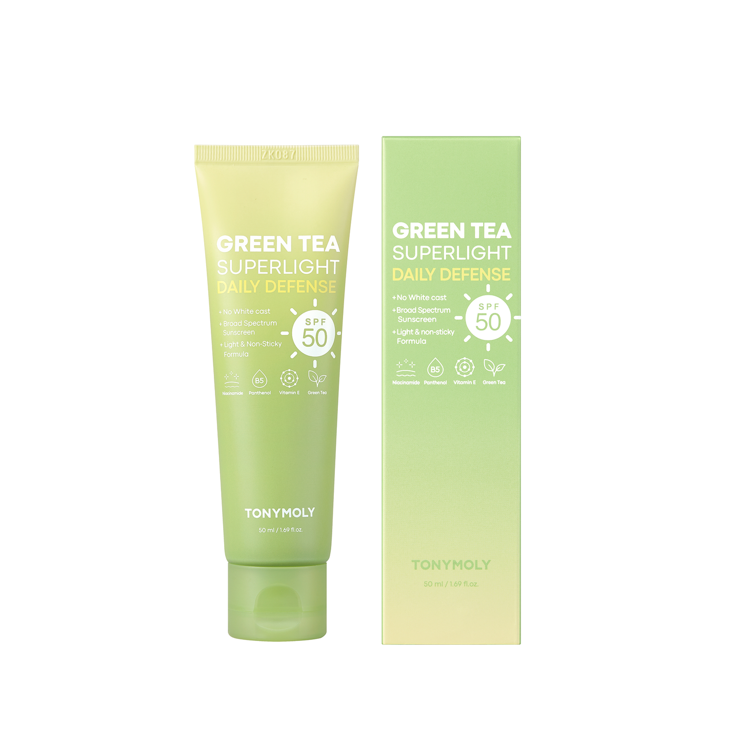 Tonymoly Green Tea Superlight Daily Defense 50 SPF Sunscreen
