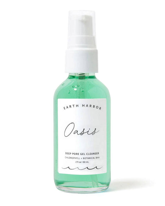 Earth Harbor Naturals OASIS Deep Pore Gel Cleanser: Chlorophyll + Botanical BHA